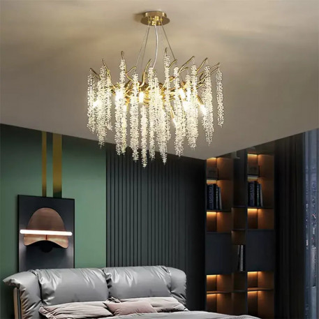 Candelabru Cristal Judson 6x E14 Auriu [1]