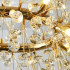 Candelabru Cristal MINUET 9x G9, Diametru 50cm, Auriu Lucios, Inaltime Reglabila [3]