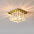 Lustra Cristal MARTINEZ Linear Luxe, Diametru 35cm, 4x E14, Auriu Lucios [3]