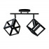 Lustra Forma Cub, STRUKTUR Duo, 2xE27, Negru, Metal [2]