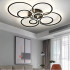 Lustra LED cu telecomanda BETTY 130W, 8 Cercuri, lumina Rece/Calda/Neutra, Dimabila, Negru [3]
