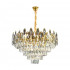 Candelabru Cristal ALHAMBRA Eleganza 8x E14, Diametru 49cm, Auriu Lucios, Inaltime Reglabila [4]