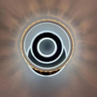 Lustra LED Cristal, Inara, 40W, Lumina Rece/Calda/Neutra, Negru