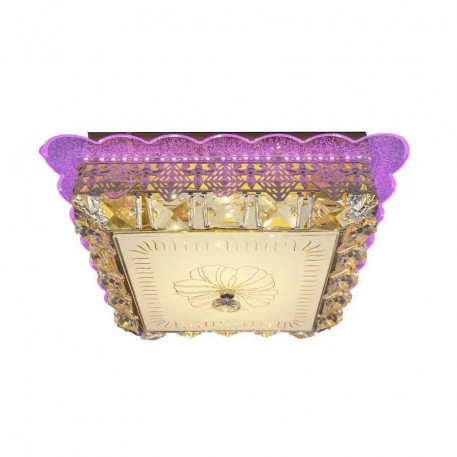 Lustra LED cu cristal ANAIDA RGB 20W, lumina Calda, 3000K, Auriu [1]