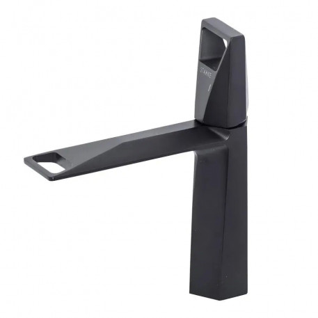 Baterie Lavoar Monocomanda Cartus Ceramic Alama Sanitara Negru Satin Racorduri si Kit Fixare Incluse 10107H [1]