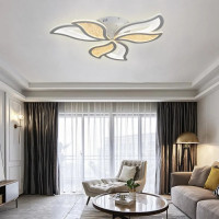 Lustra LED cu telecomanda KYLEN 144W, 6 Elemente, lumina Rece/Calda/Neutra, Dimabila, Alb