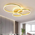 Lustra LED cu telecomanda LYRA 100W, 3 Cercuri, lumina Rece/Calda/Neutra, Dimabila, Auriu Periat [2]