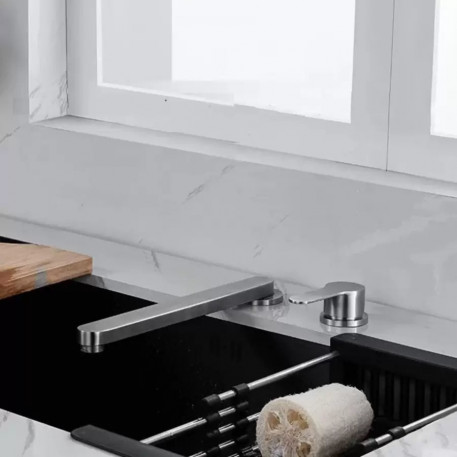 Baterie Bucatarie Premium, Inox Periat, Incastrat YSQ/107 [1]