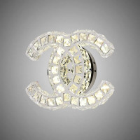 Aplica LED cu cristal YANIRA 28W, lumina Rece/Calda/Neutra, Crom Lucios