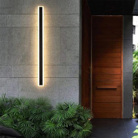 Aplica LED de Exterior Mack, Lungime 80cm, 31W, IP65, Metal, Liniar, Negru Aplica LED de Exterior Mack, Lungime 80cm, 31W, IP65, Metal, Liniar, Negru