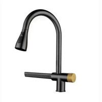 Baterie Bucatarie cu Dus Extractibil Inox Negru Cu Functie Cascada YB1500H Baterie Bucatarie cu Dus Extractibil Inox Negru Cu Functie Cascada YB1500H