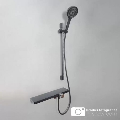 Coloana Dus Inox Lucios Argintiu Negru 11211H [1]