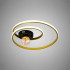 Lustra LED cu telecomanda ISELIN 96W, lumina Rece/Calda/Neutra, Dimabila, Auriu [3]