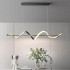 Lustra LED suspendata cu telecomanda AMINIA 80W, Liniara, lumina Rece/Calda/Neutra, Dimabila, Negru, Inaltime Reglabila [2]