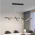 Lustra LED suspendata cu telecomanda AMINIA 80W, Liniara, lumina Rece/Calda/Neutra, Dimabila, Negru, Inaltime Reglabila [3]