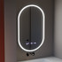 Oglinda LED Ovala, 50x80cm, Eminence MotionGlow Marcello, Sistem Dezaburire, Ceas & Termometru, Dimabila [2]