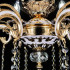 Candelabru Cristal Luciano, 6*E14, Auriu, Metal si Cristal [4]