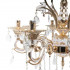 Candelabru Ludovico, 8*E14, Auriu, Metal si Cristal [3]