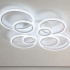 Lustra LED cu telecomanda BETTY 130W, 8 Cercuri, lumina Rece/Calda/Neutra, Dimabila, Alb [2]