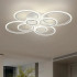 Lustra LED cu telecomanda BETTY 130W, 8 Cercuri, lumina Rece/Calda/Neutra, Dimabila, Alb [5]