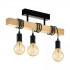 Lustra Timber Trio, 3xE27, Negru, Lemn [3]