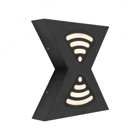 Aplica LED de Exterior Retelis, 12W, Metal, Negru [1]