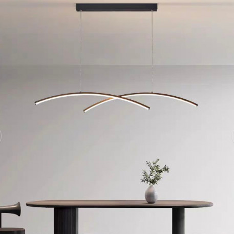 Lustra LED cu telecomanda STUDIO GILDIS, 30W, lumina Rece/Calda/Neutra, Dimabila, Negru [1]