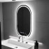 Oglinda LED Ovala, 60x80cm, Eminence MotionGlow Marcello, Sistem Dezaburire, Ceas & Termometru, Dimabila [2]