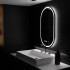 Oglinda LED Ovala, 60x80cm, Eminence MotionGlow Marcello, Sistem Dezaburire, Ceas & Termometru, Dimabila [4]