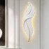 Aplica LED Pena 65cm, lumina Rece/Calda/Neutra, Alb Auriu [2]