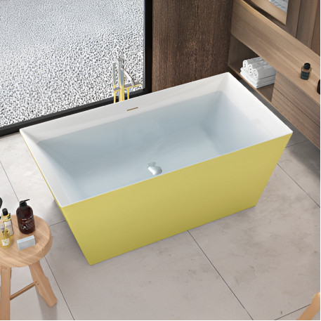 Cada Freestanding, Drepuntghiulara, Acril, Lemon Yellow, 170Ã—78Ã—60 Cm [1]