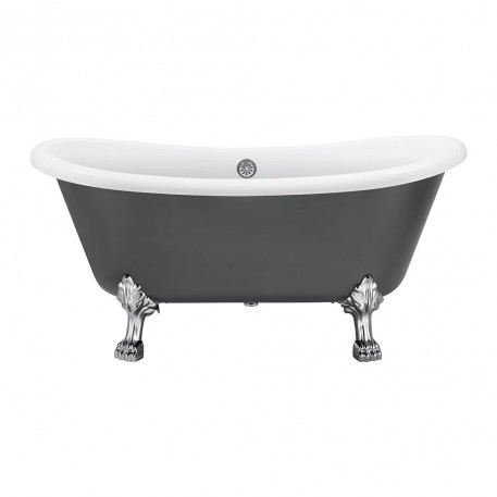 Cada Freestanding, Ovala, Acril, Bright Grey, 150x72x70 Cm [1]