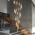 Candelabru Cristal LED 60W Iustinian Diametru 60cm Auriu [2]