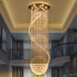 Candelabru Cristal LED 70W Bellini Auriu 50cm [3]