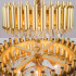 Candelabru Cristal VERSAILLES Nobile 5xE14, Diametru 40cm, Auriu, Inaltime Reglabila [3]