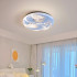 Lustra LED EARTH 32W, Diametru 35cm, lumina Rece/Calda/Neutra, Albastru [3]