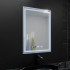Oglinda LED Rectangulara, 60x80cm, Verite Imperial Silver Motion Glow Marcello, Sistem Dezaburire, Ceas & Termometru, Dimabila [2]