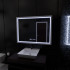 Oglinda LED Rectangulara, 80x60cm, Verite Imperial Silver Motion Glow Marcello, Sistem Dezaburire, Ceas & Termometru, Dimabila [4]