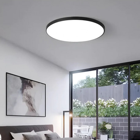 Plafoniera LED SOLIS 27cm 20W Lumina Neutra Negru [1]
