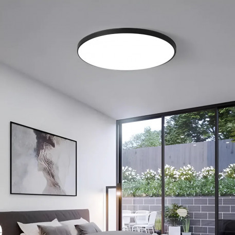 Plafoniera LED SOLIS 37cm 33W Lumina Neutra Negru [1]
