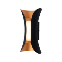 Aplica Exterior Ucrus, 12W, Negru cu Auriu, 3000K Aplica Exterior Ucrus, 12W, Negru cu Auriu, 3000K