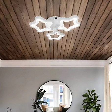 Lustra LED STELARIUM 22W, 3 Stelute, lumina Rece, Alb [1]