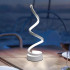 Veioza LED Genom, 24W, Lumina Rece/Calda/Neutra, Plastic si Metal, Alb [2]