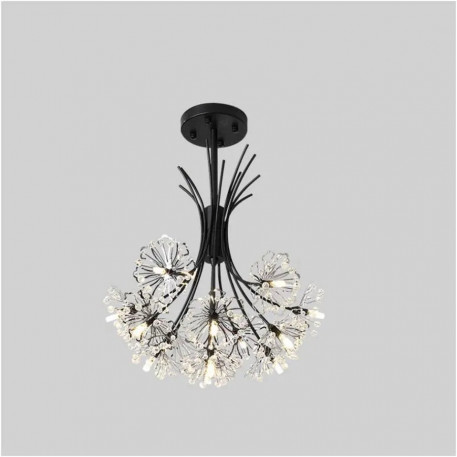 Candelabru Cristal PETERHOF Eleganza, 13xG4, Diametru 49 cm, Negru [1]