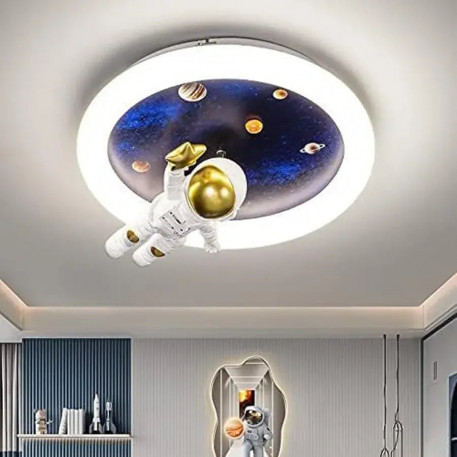 Lustra LED ASTRONAUT 51W, lumina Rece/Calda/Neutra, Alb Albastru [1]