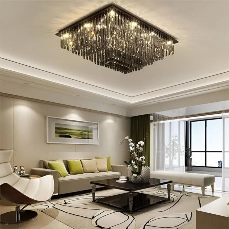 Lustra LED Cristal 57W, Xanthi, Argintiu [1]