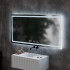 Oglinda LED Rectangulara, 120x60cm, Verite MotionGlow Marcello, Sistem Dezaburire, Ceas & Termometru, Dimabila [3]