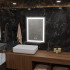 Oglinda LED Rectangulara, 60x80cm, Edge LUMINOUS Touch, Sistem Dezaburire, Dimabila [3]