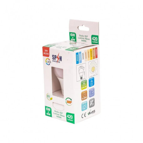 Bec LED E27, 6W, 6400K [1]