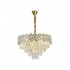 Candelabru Cristal WINDSOR Eleganza 8x E14, Diametru 49cm, Auriu Lucios, Inaltime Reglabila [3]